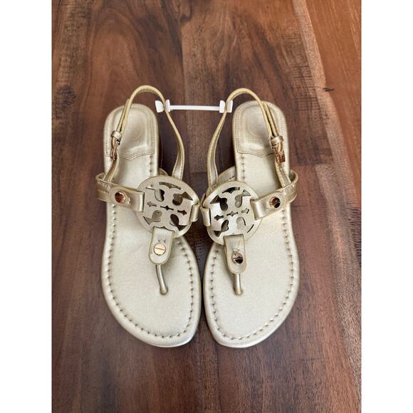 Tory Burch Shoes - Tory Burch Gold Sandals Size 39